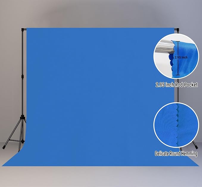 10x10FT Royal Blue Screen Backdrop - Image 2