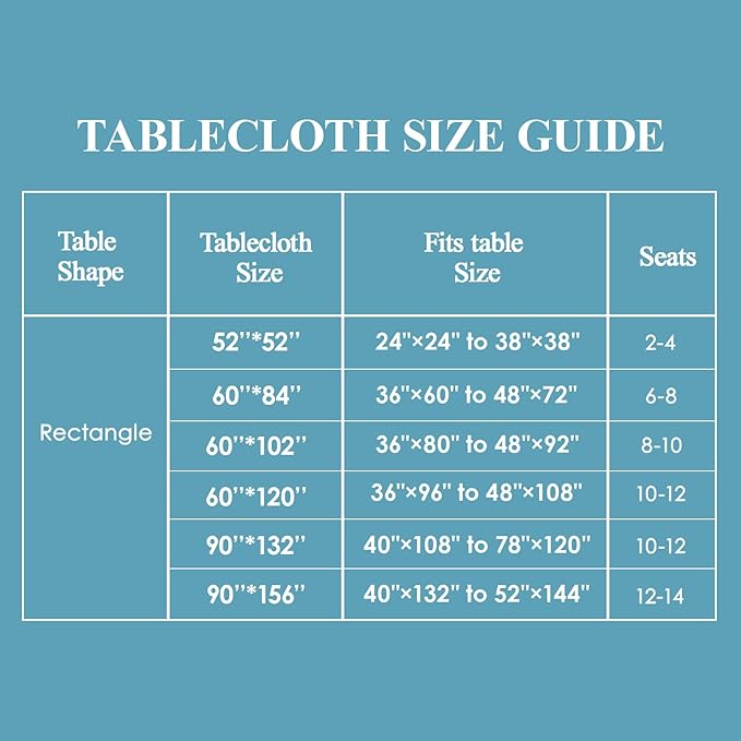 VidaFete Square Tablecloth 2 Pack 52 x 52 Inch Tablecloths Stain Wrinkle - Image 4
