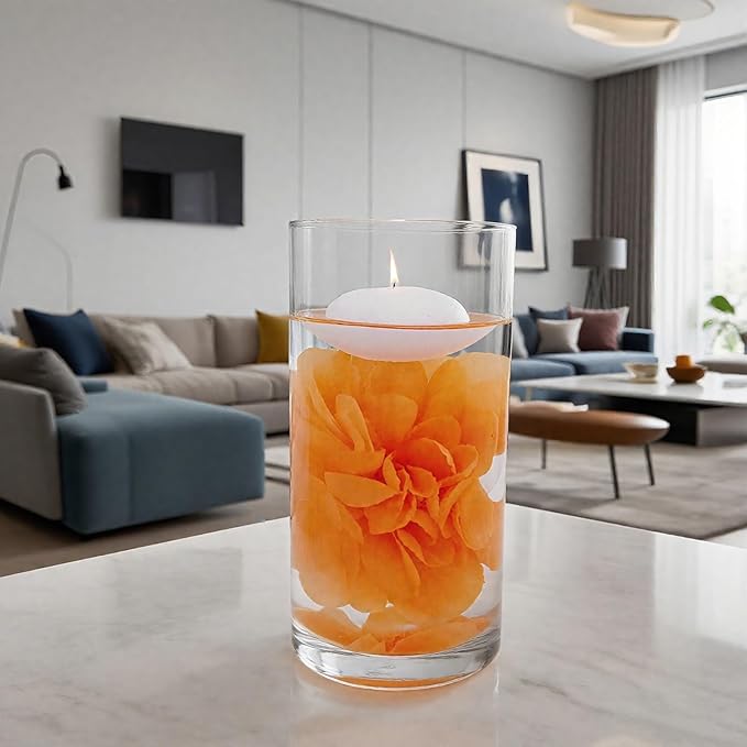 24 Pcs Floating Candles for Centerpieces and Floating Flowers Vase Fillers for - Image 9