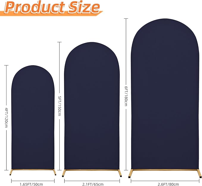 Wedding Arch Cover 6FT Arch Backdrop Cover Spandex Fitted Arch Cover - Image 2
