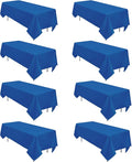 8 Pack Royal Blue Tablecloth 60 x 102 Inch Rectangular Tablecloths by Heneger