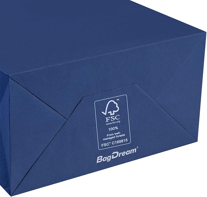 BagDream 50Pcs Gift Bags 8x4.25x10.5 Kraft Paper Gift Bags - Image 6