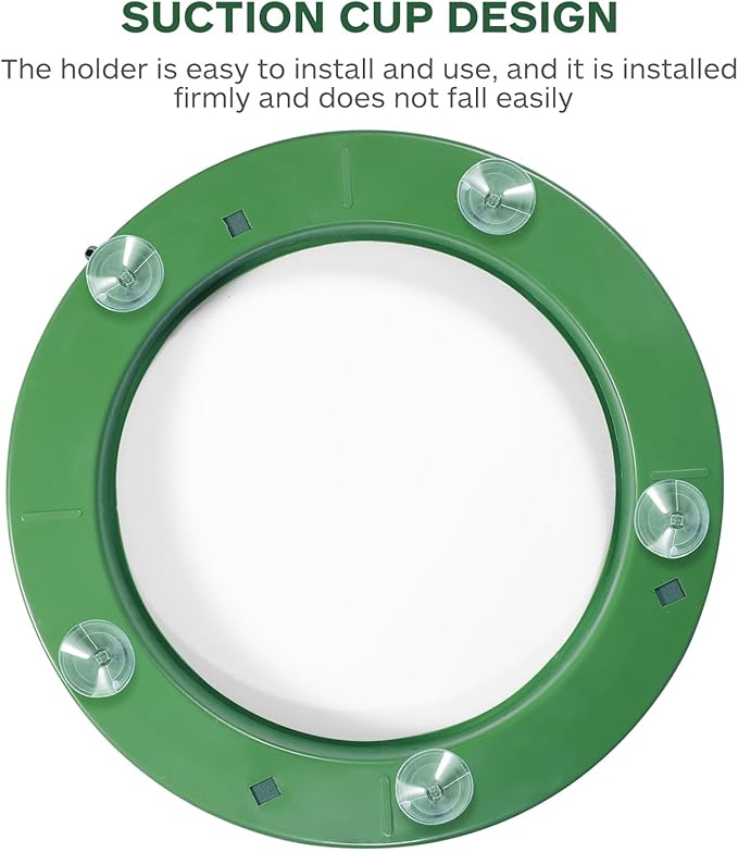 DOITOOL Flower Foam Ring with Suction Cup Car Flower Mud Green Wet Foam Blocks - Image 6