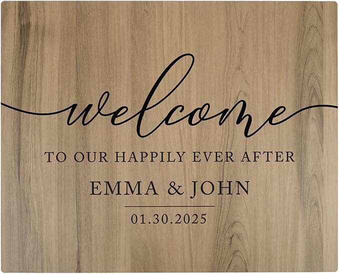 Andaz Press Personalized Large Wooden Welcome Sign by AndazPress