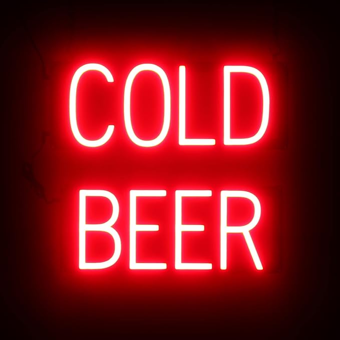 SpellBrite COLD BEER Sign | Beer-Related Sign by SpellBrite