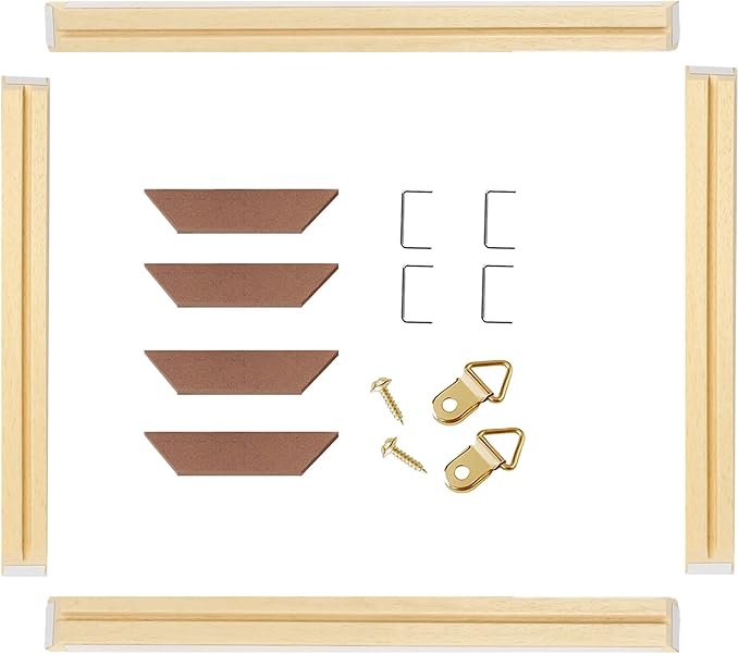 4pcs DIY Wooden Canvas Stretcher Bars Canvas Frame Kit - Image 9