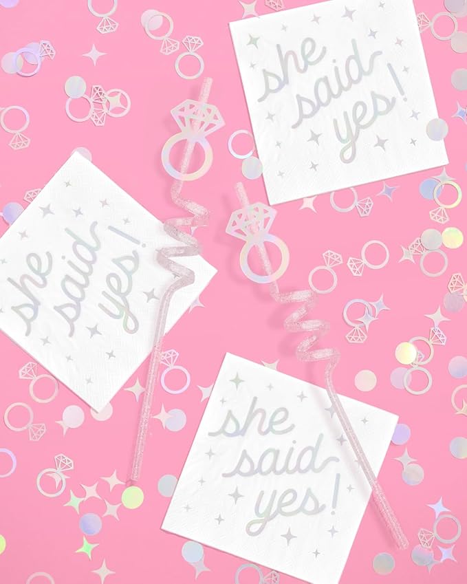 xo, Fetti Bachelorette Party Iridescent Foil Confetti - Image 4