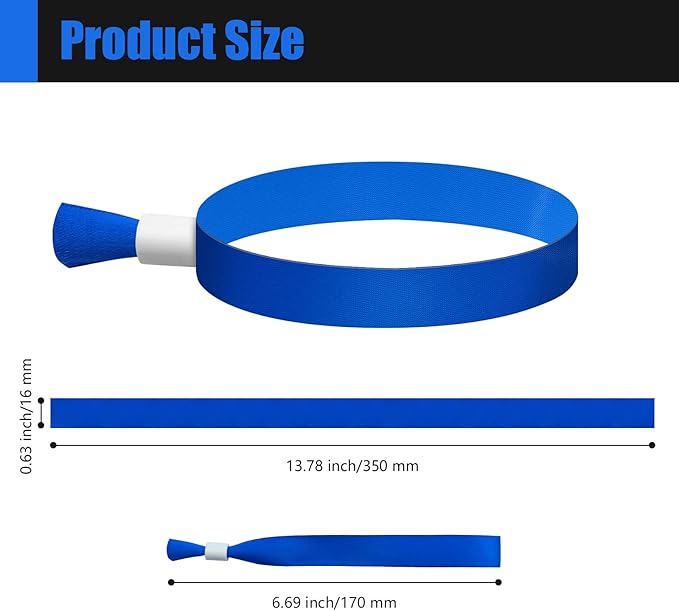 Green-Power America 100 Pcs Cloth Event Wristbands, Event Wristbands, Colored - Image 2
