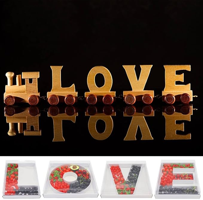 12" Fillable Cardboard Letter Charcuterie Gift Cupcake Box - Image 4