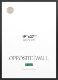 Opposite Wall - 50x70 cm - Black Solid Wood Picture Frame - Lightweight by OppositeWall