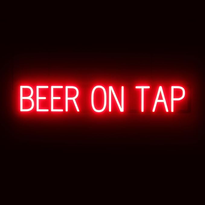 SpellBrite BEER ON TAP Sign | Beer-Related Sign by SpellBrite