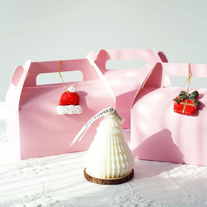 UnicoPak 30 Pack Pink Gable Treat Boxes, Party Favor Boxes, Candy Gift Boxes - Image 8