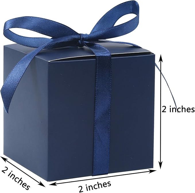 COTOPHER 100pcs Small Gift Boxes, Favor Boxes 2x2x2 inches Paper Gift Boxes - Image 5