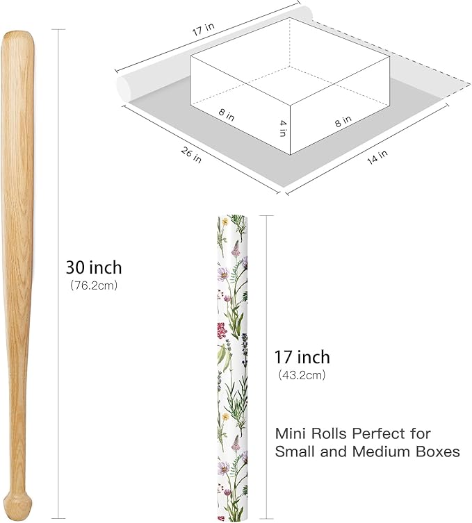 RUSPEPA Floral Wrapping Paper Roll - Image 6