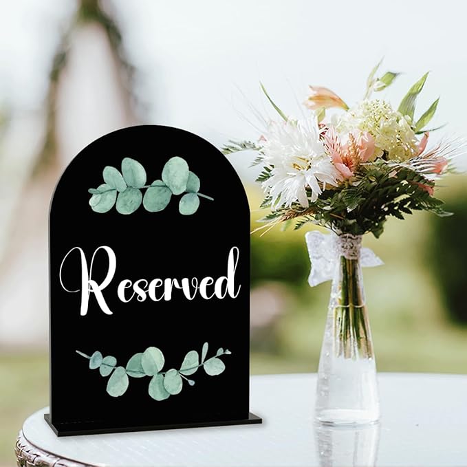 Black The Drinks are on Us Sign, Wedding Engagement Bridal Shower Party Decor - Image 4