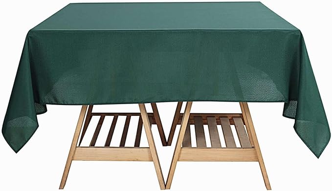 Efavormart 70" Square Linens Hunter Emerald Green Wholesale Linens Polyester - Image 7