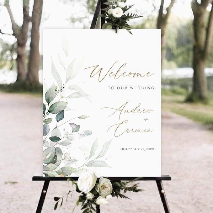 Welcome To Our Wedding Sign, Welcome To Our Wedding Sign by CENOVACY