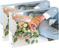 Small Acrylic Picture Frame 2.5x3.5 Clear Double Sided Magnetic Photo Frames by IEEDFJKK