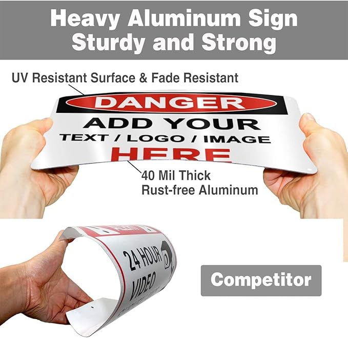 Custom Danger Signs Outdoor Metal - Image 5