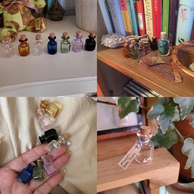 2ml Very Mini Rectangle Glass Color Bottles - Image 6