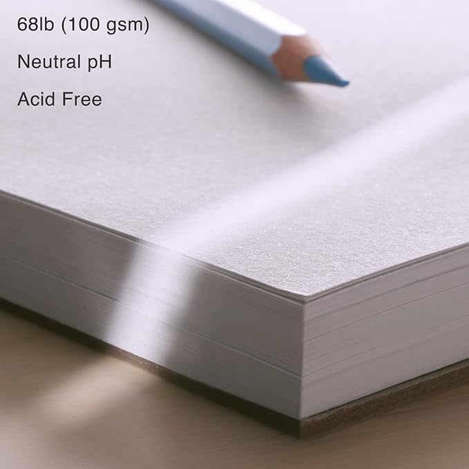 ARTISTIC EYE 9x12 Premium Sketch Book Set, 100 Sheets, Spiral Bound, Acid-Free - Image 4