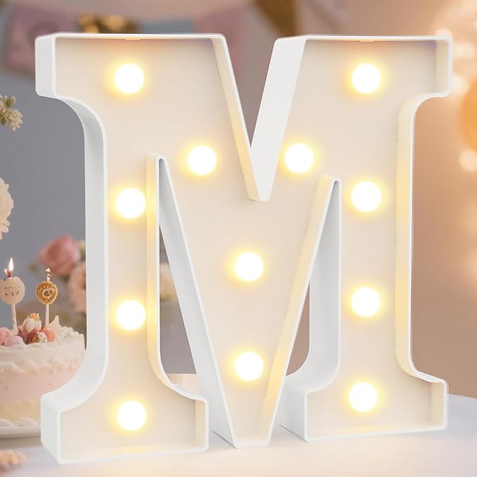 Pooqla LED Marquee Letter Lights Sign, Light Up Alphabet Letter by Pooqla