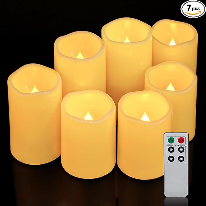 Aignis 7pcs Flameless LED Candles Battery Operated by Aignis