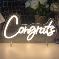 Congrats Table Number Neon Sign Desk Lamp Night Light Wedding Letter LED Neon by ZPLNOSIN
