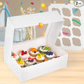 VGOODALL 2PCS White Cupcake Container by VGOODALL
