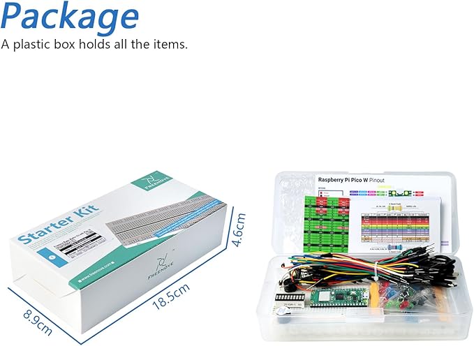 Freenove Basic Starter Kit for Raspberry Pi Pico W, Dual-core Arm Cortex-M0+ - Image 7