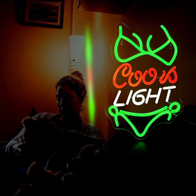 Crs Light Neon Signs for Wall Decor Beer Bar Signs for Man Cave Decor Green LED - Image 7