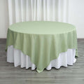Efavormart 90" Sage Green Wholesale Linens Polyester Square Linen Tablecloth by efavormart