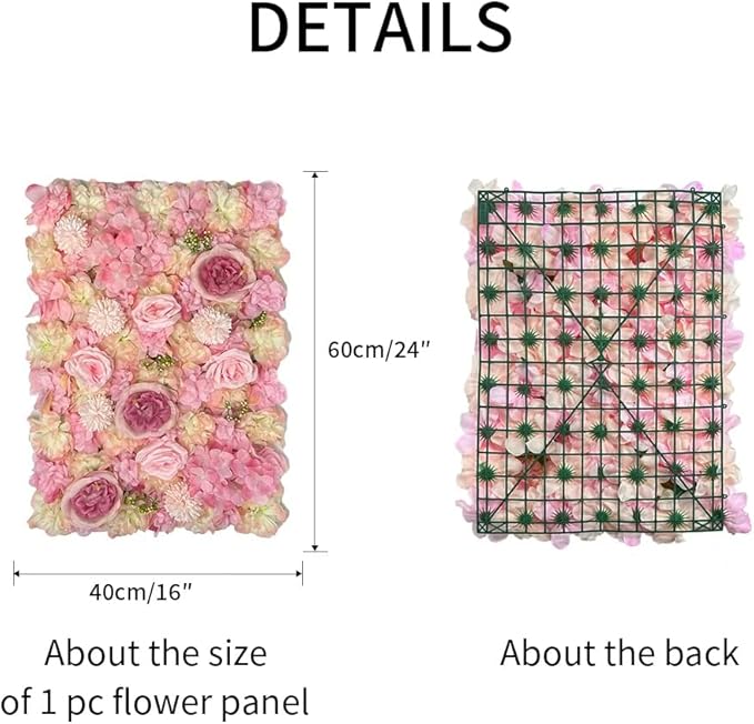 Artificial 3D Flower Wall Panel - Image 6