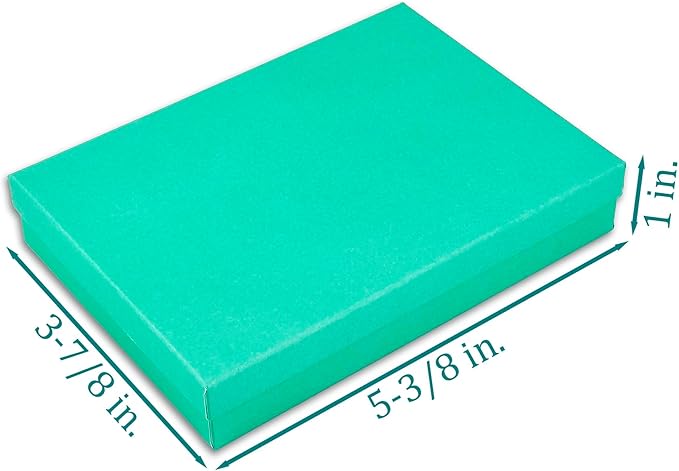 TheDisplayGuys - 25-Pack #53 Kraft Paper Cardboard Gift Boxes/Jewelry Cases w. - Image 3