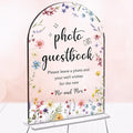 Wedding Sign Decor, Photo Guest Book Sign, Arch Acrylic Wedding Sign by Unknown