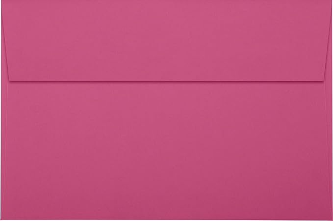 LUXPaper A9 Invitation Envelopes | Peel & Press | 5 3/4" x 8 3/4" | Magenta - Image 2