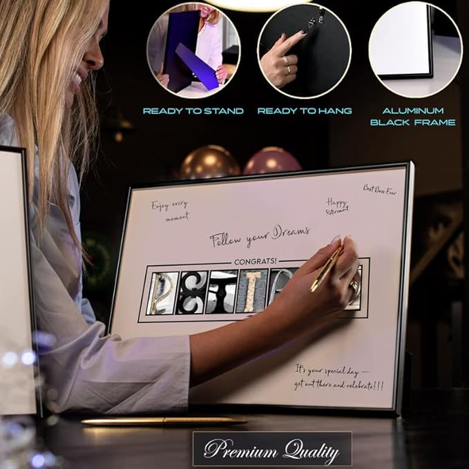 Framed Retirement Decorations Guest Book - Image 3