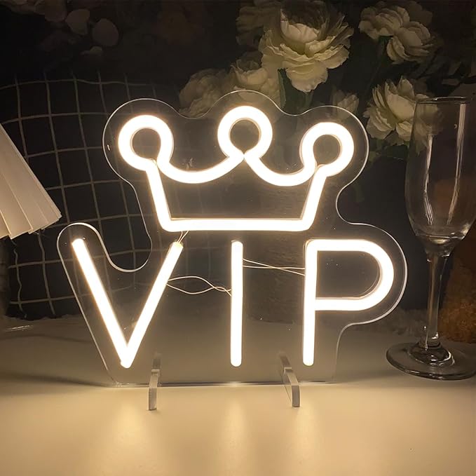 VIP Table Number Neon Sign Desk Lamp Night Light Wedding Letter LED Neon Sign - Image 4