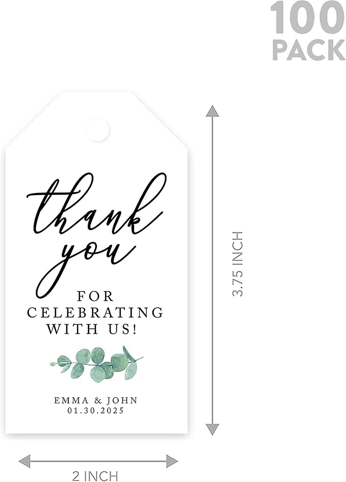 Andaz Press 100-Pack Personalized Thank You - Image 5