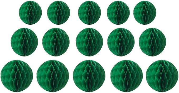 15pcs Honeycomb Balls Decorations 4'' 6'' 8'' Party Honeycomb Ball Flower by Yangeey