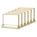 NIUBEE 6Pack 7 x 5 Horizontal Clear Acrylic Sign Holder by NIUBEE