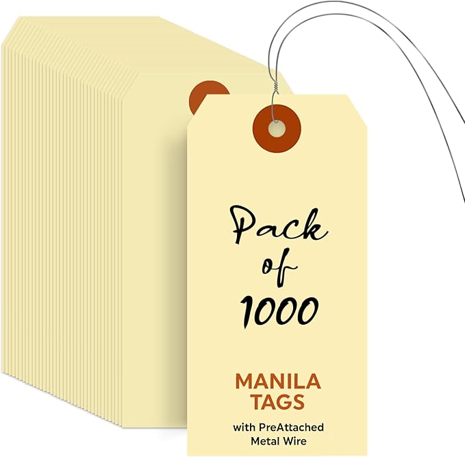 SmartSign Blank Manila Shipping Tags by SmartSign