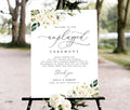 Wedding Welcome Sign, Wildflower Welcome Sign, Pole Mount by CENOVACY