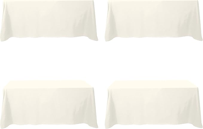BRILLMAX 4 Pack Ivory Tablecloths by BRILLMAX