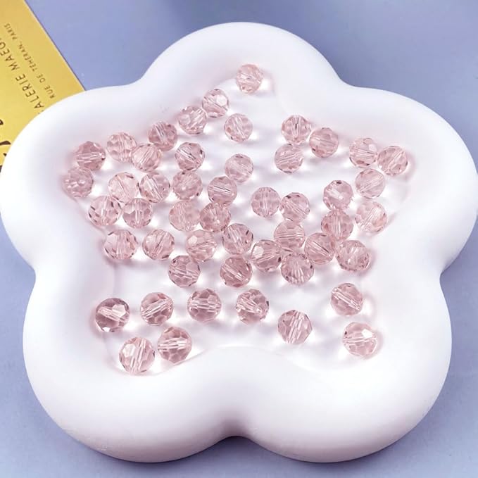 400 PCS 4mm Crystal Glass Beads Round Multiple Faceted Loose Spacer Glass Beads - Image 6
