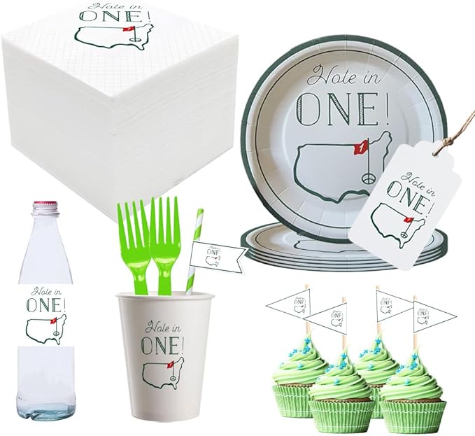 Hole in One Golf Party Decorations, 480-Piece Set by Geloar