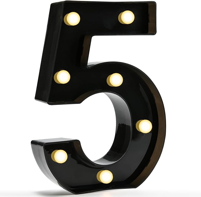 Pooqla Decorative Led Light Up Number Letters by Pooqla