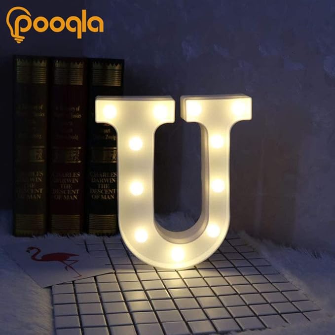 Pooqla LED Marquee Letter Lights Sign, Light Up Alphabet Letter - Image 4