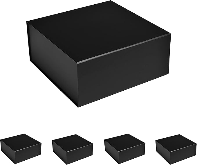 CECOBOX - Gift Boxes with Lids for Presents 6"x6"x2.75" - Matte, Collapsible by cecobox