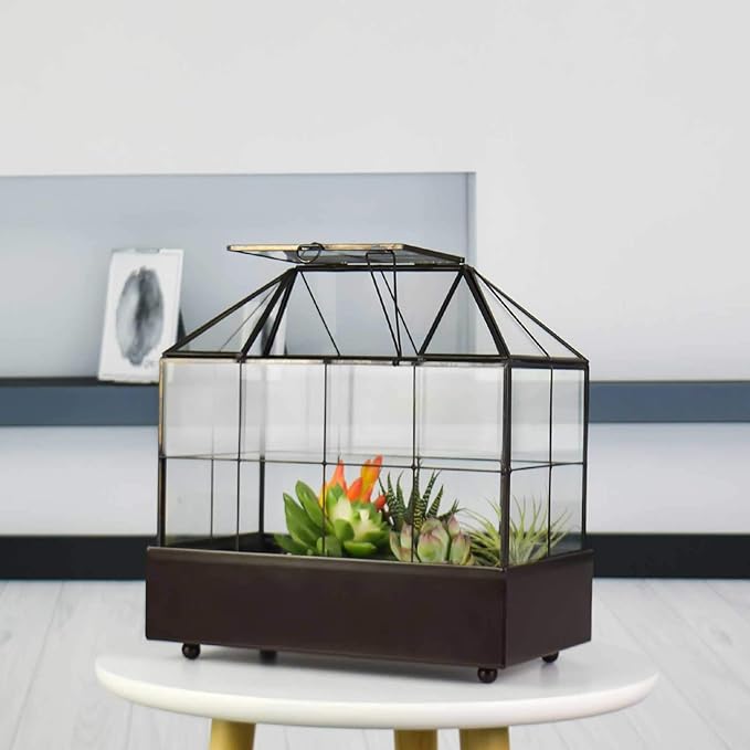 Large Tall Plant Terrarium Glass Greenhouse - Image 2